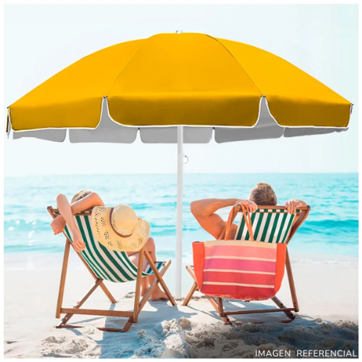 INSPIRA MARKET - Sombrilla de Playa Portátil Ajustable