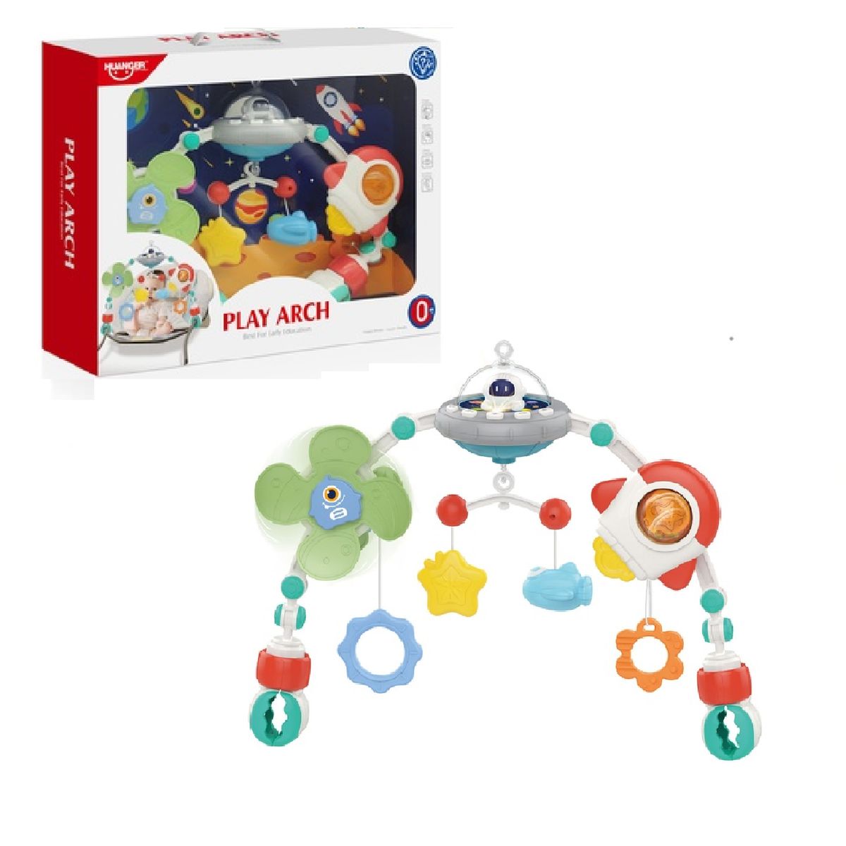 HUANGER - Nuevo Movil Musical Nave Espacial Para bebe -Nave