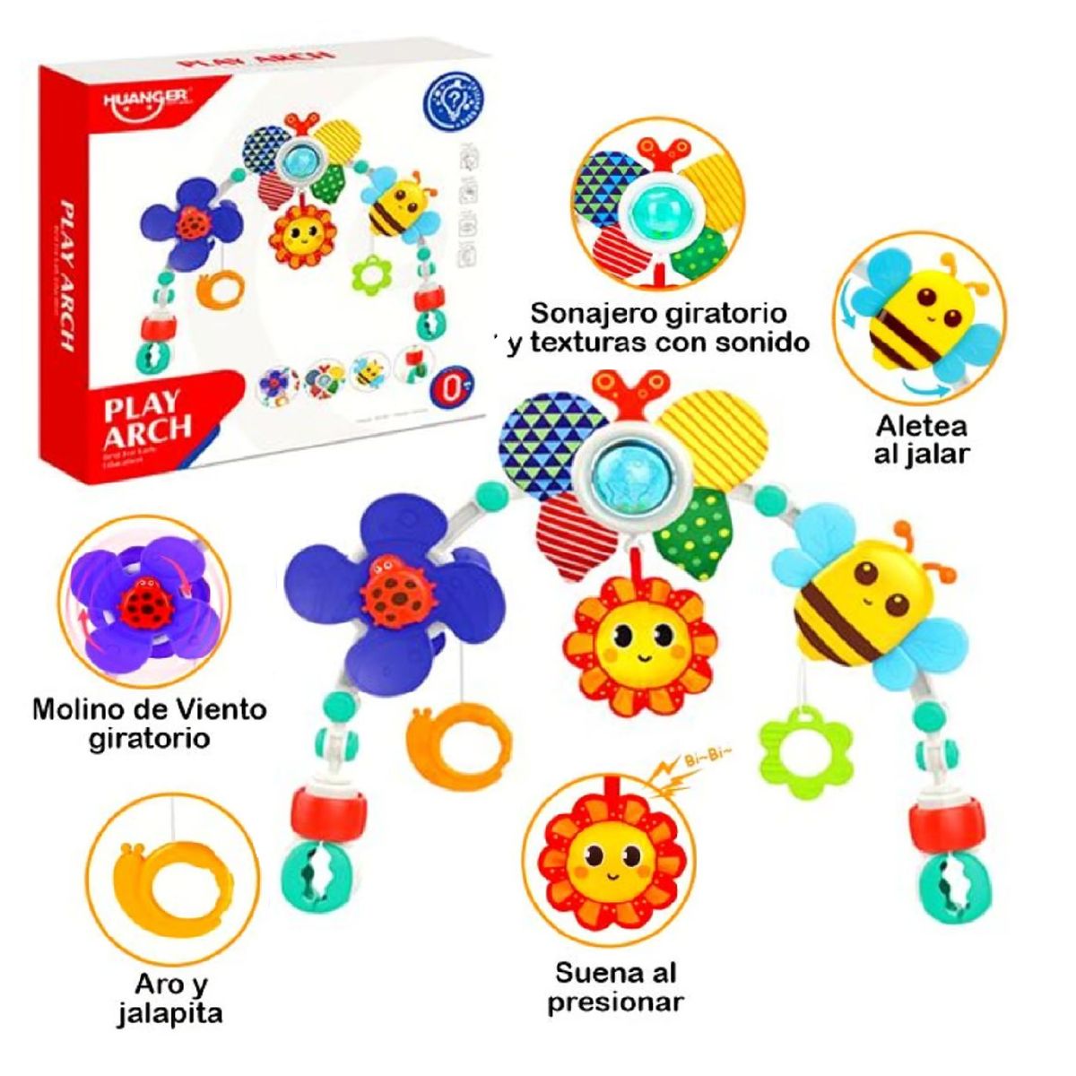 HUANGER - Nuevo Movil Musical Diseño Primavera Para bebe -Primavera