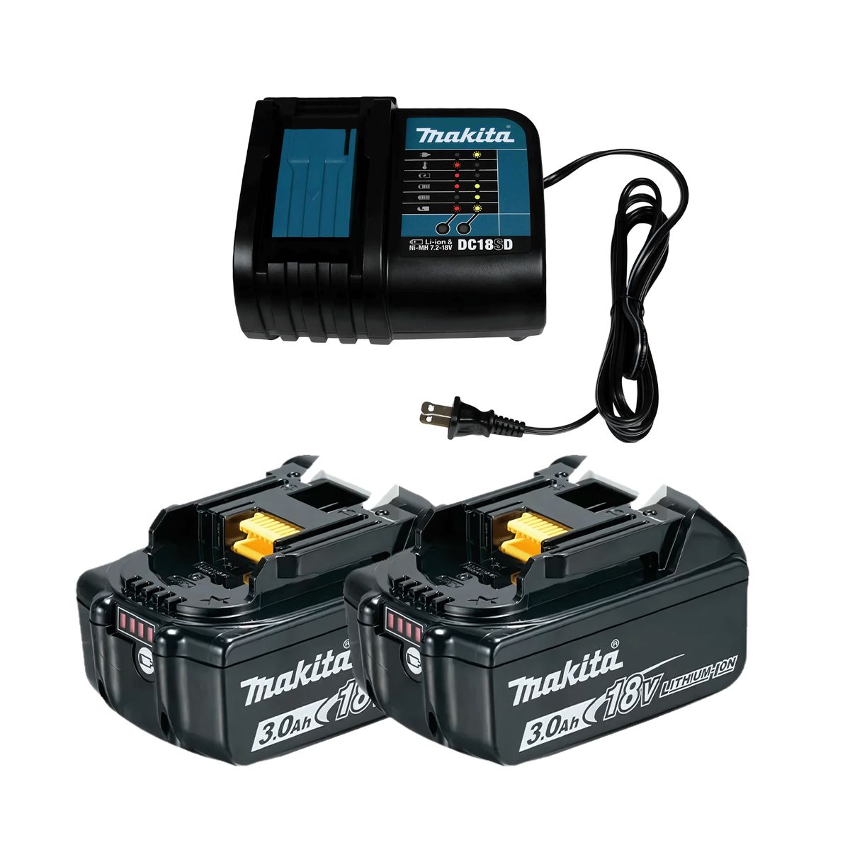 MAKITA - Taladro Percutor 1/2″ 18V LXT BL Incluye 2 Bat y Carga Makita DHP487SF