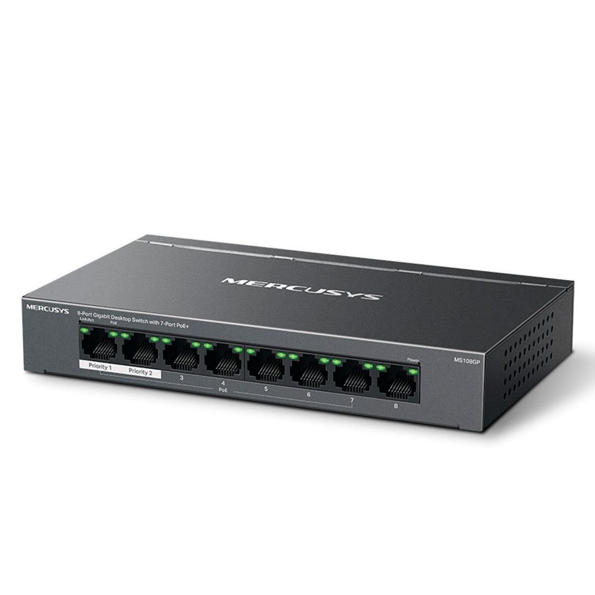 MERCUSYS - MERCUSYS MS108GP Switch PoE 8 Puertos Gigabit