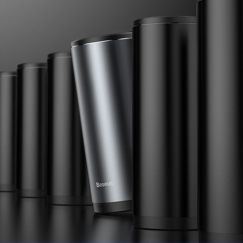 BASEUS - Tacho de basura aluminio de lujo BASEUS auto y camioneta