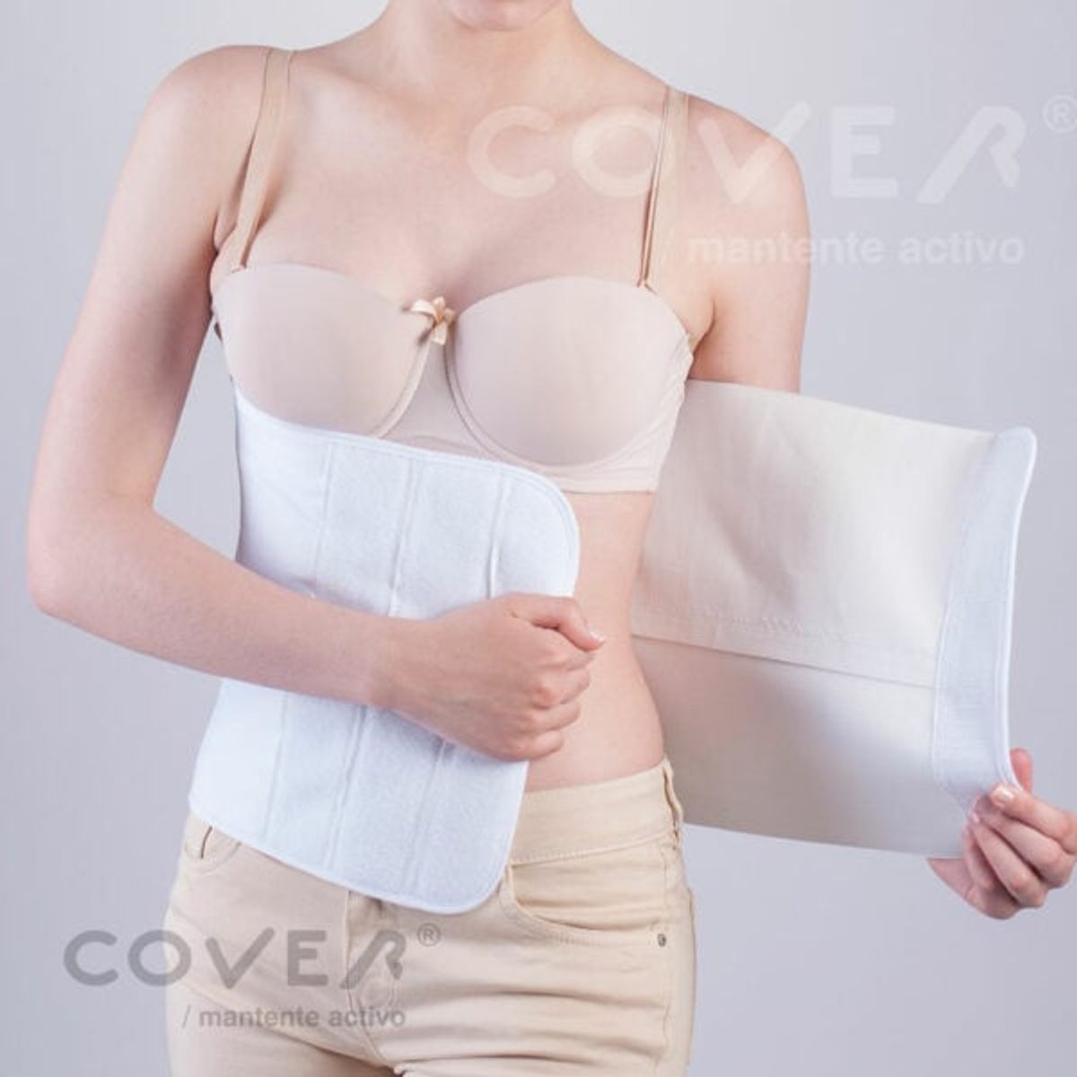 COVER - Faja Post. Operatoria Algodón 30 cm COVER Talla S