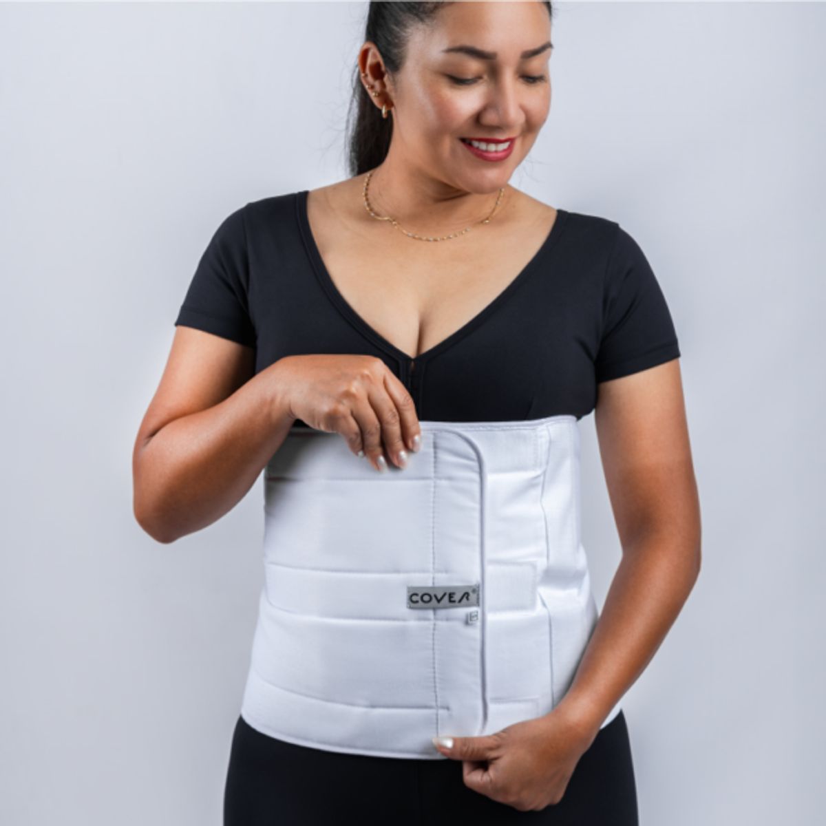 COVER - Faja Post. Operatoria Algodón 30 cm COVER Talla S