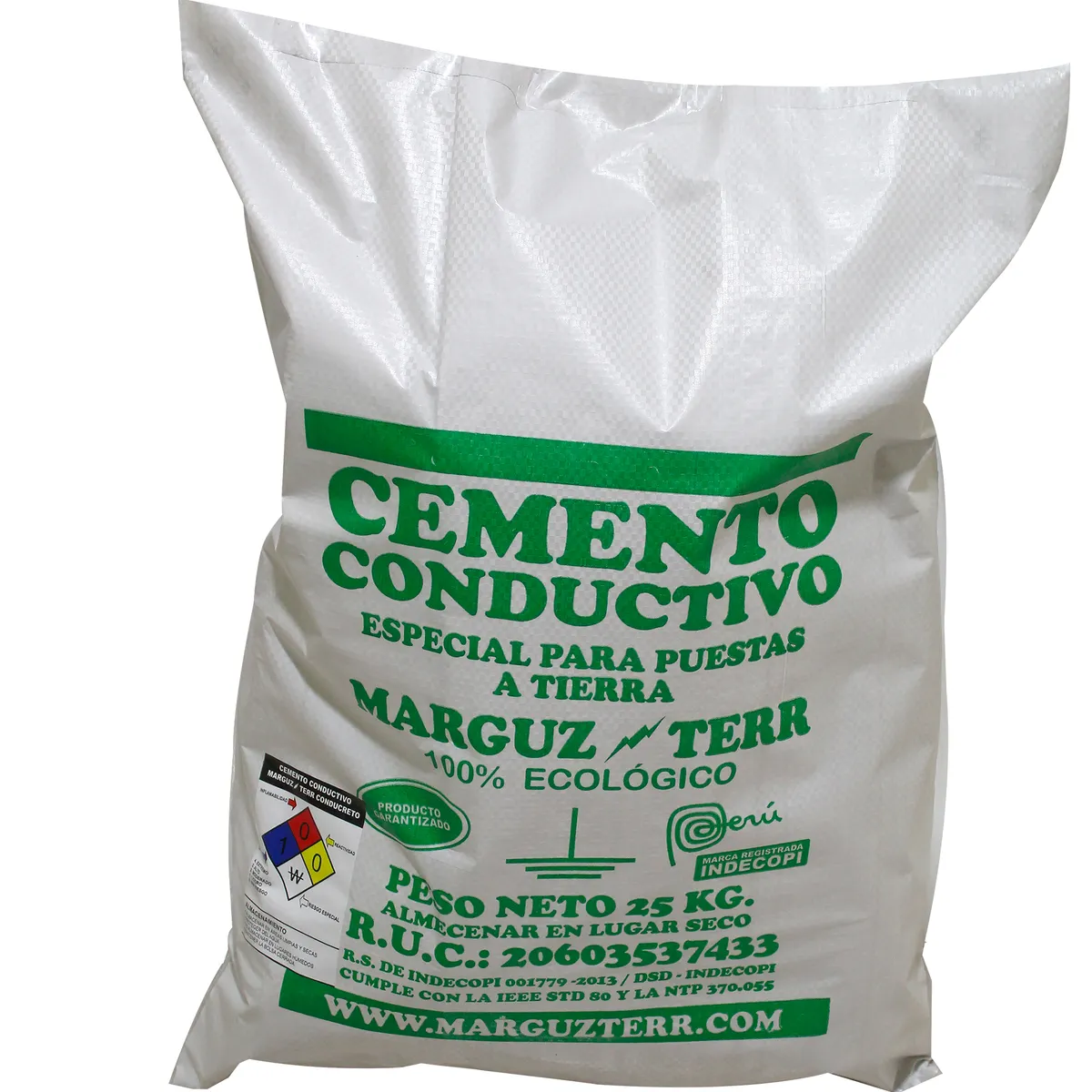 MARGUZ TERR CONDUCRETO - Cemento Conductivo MARGUZTERR 25kg