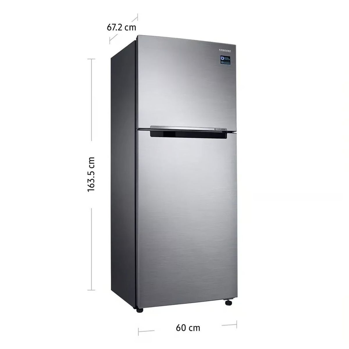 SAMSUNG - REFRIGERADORA SAMSUNG RT22FARADS8 234LT PLATEADA