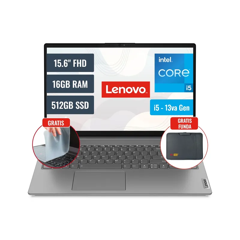 LENOVO - Laptop Lenovo V15 G4 Intel Core i5 13420H 16GB RAM 512GB SSD 15.6 FHD FreeDOS