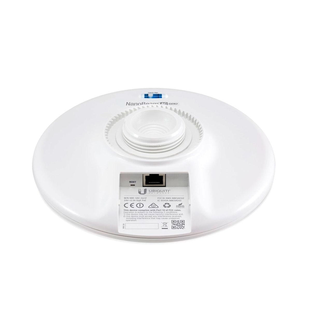 UBIQUITI - ACCESS POINT UBIQUITI AIRMAX NANOBEAM 5GHZ 19DBI 15KM PN NBE-5AC-GEN2