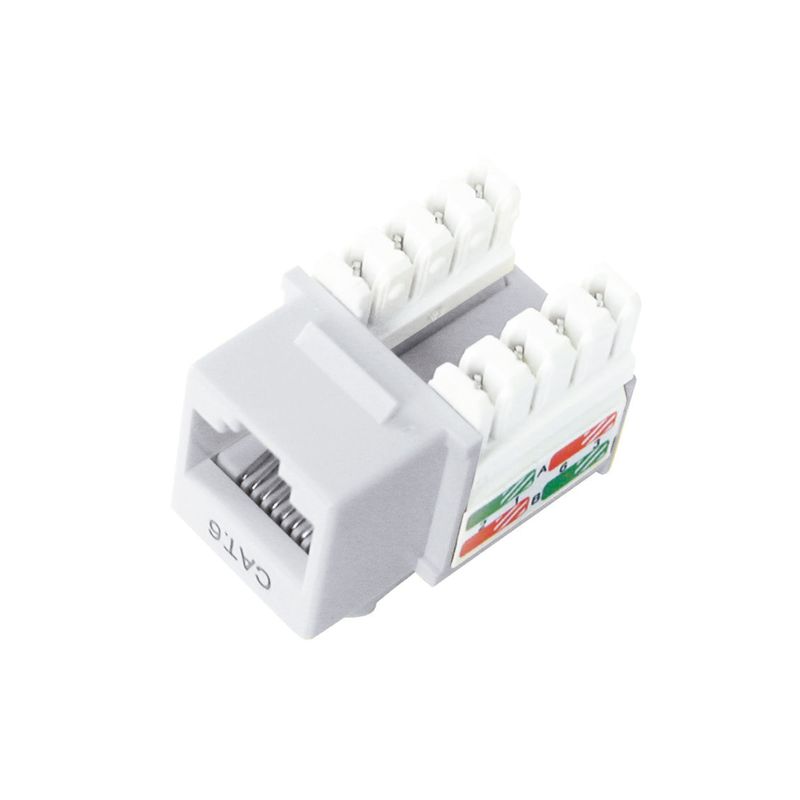 DIXON - JACK RJ-45 DIXON CAT6 CAL 22-26 AWG COLOR BLANCO PN KJ8-C6-USWHN