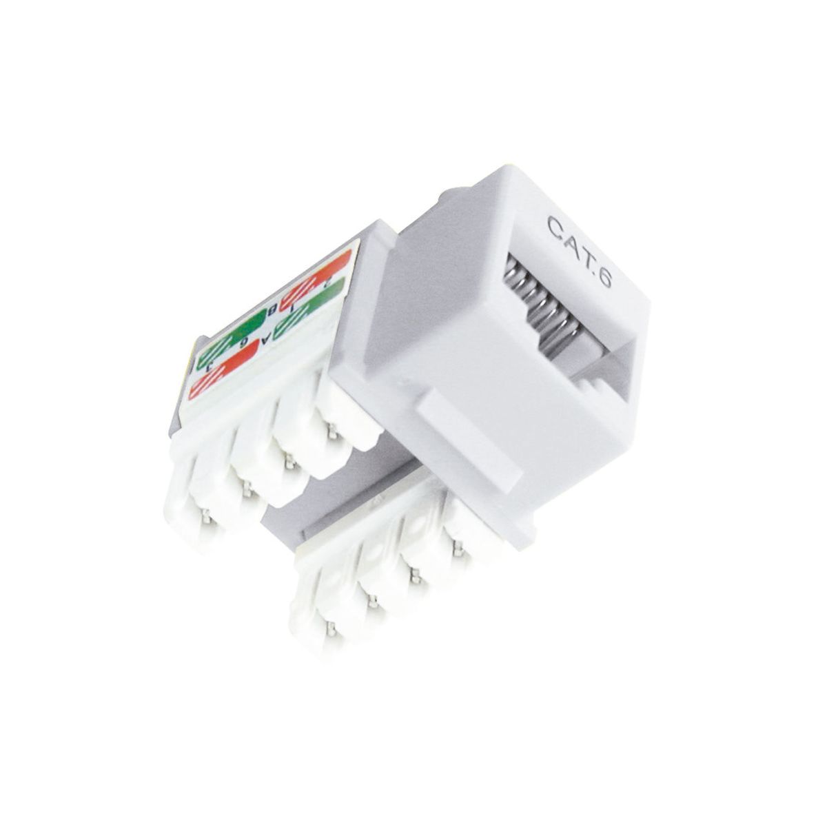 DIXON - JACK RJ-45 DIXON CAT6 CAL 22-26 AWG COLOR BLANCO PN KJ8-C6-USWHN