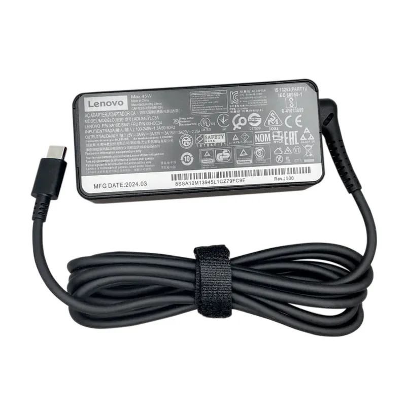 LENOVO - CARGADOR LENOVO USB-C 45W 20V 225A PN ADLX45YLC3A