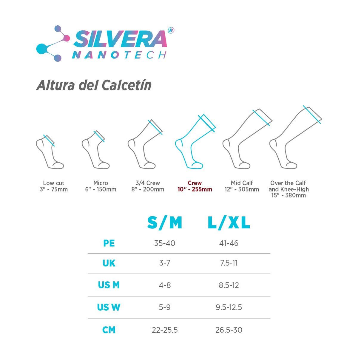 SILVERA NANOTECH - Medias de vestir hombre mujer algodón peruano casuales diseño 2 pack