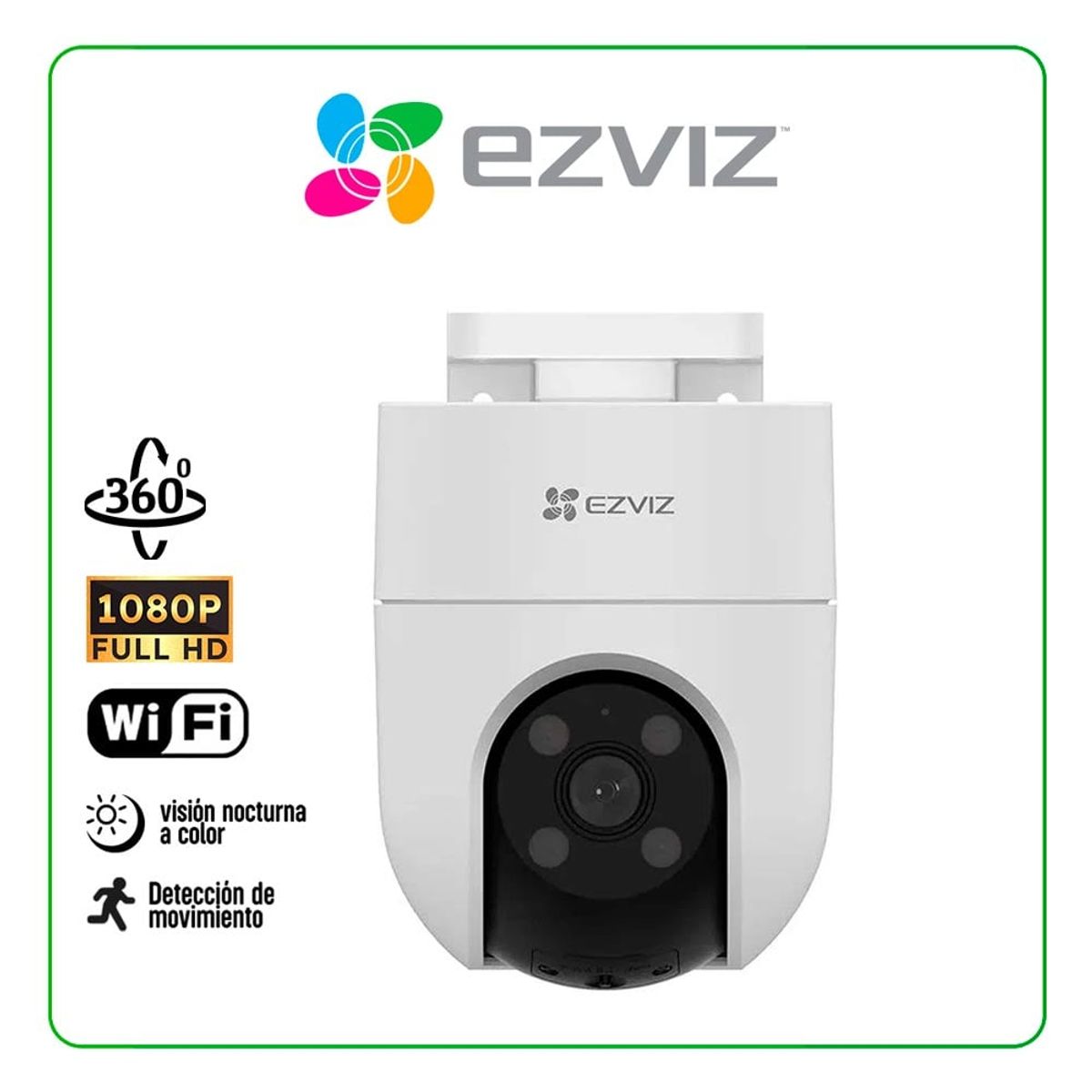 EZVIZ - Cámara de Seguridad para Exteriores EZVIZ H8C 2MP Full HD
