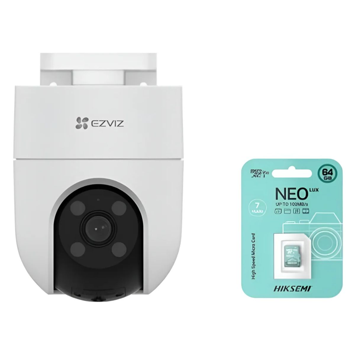 EZVIZ - Cámara de Seguridad para Exteriores EZVIZ H8C 2MP + SD 64GB