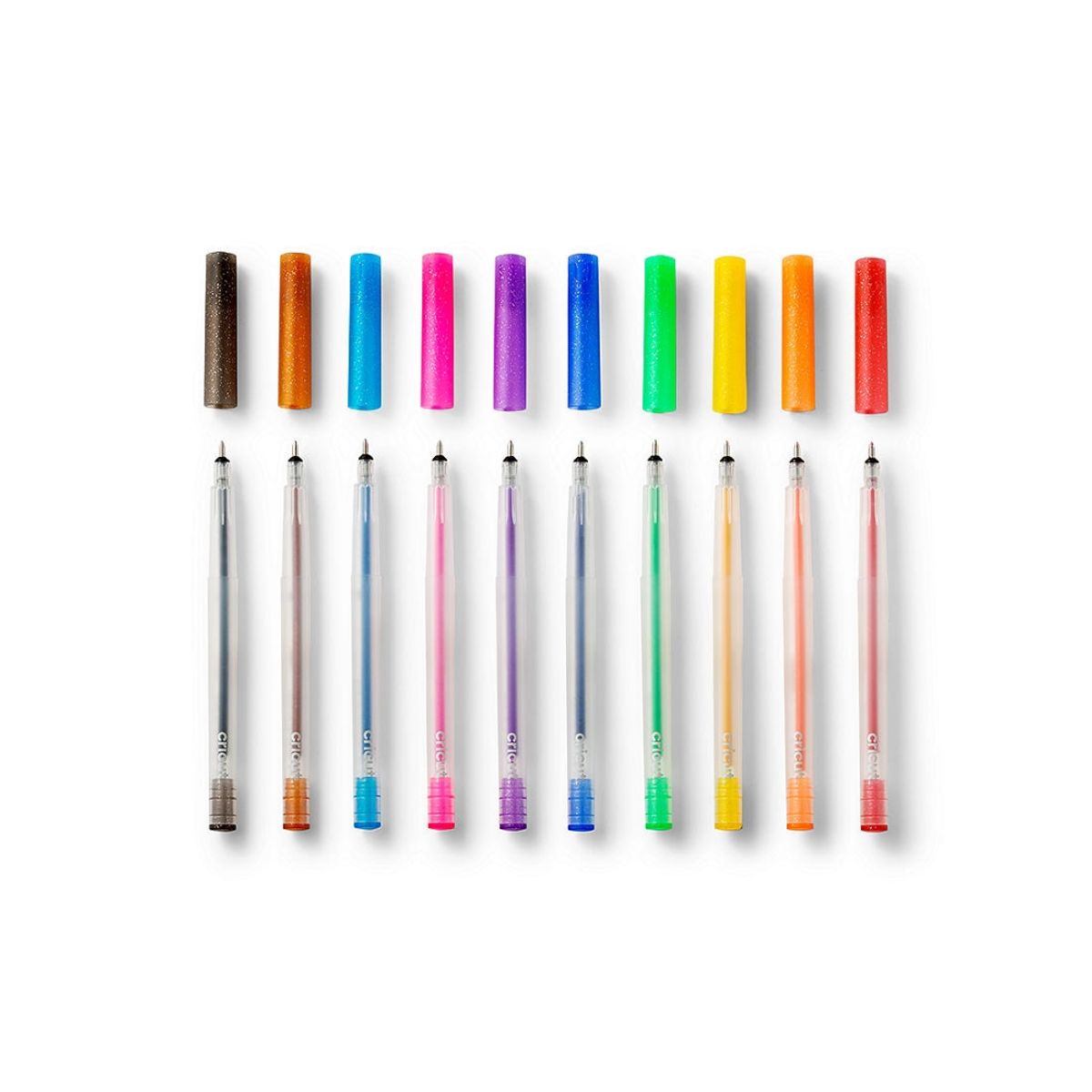 CRICUT - Cricut - Plumones De Gel Glitter - Arcoíris - 0.8mm - 10 Und