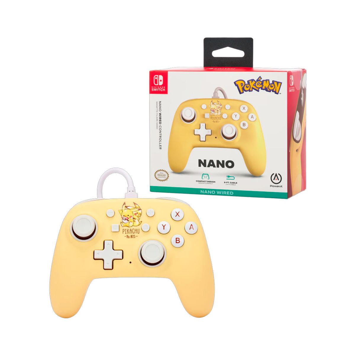 NINTENDO - Mando Nintendo PowerA Nano Pikachu Friends