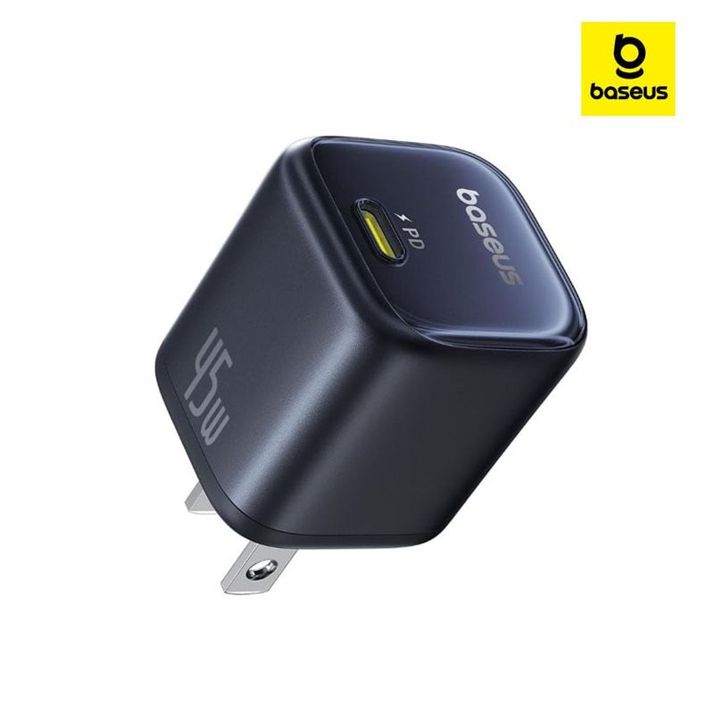 BASEUS - Cargador Baseus GaN6 Pro USB-C 45W Carga Rapida iPhone iPad Galaxy