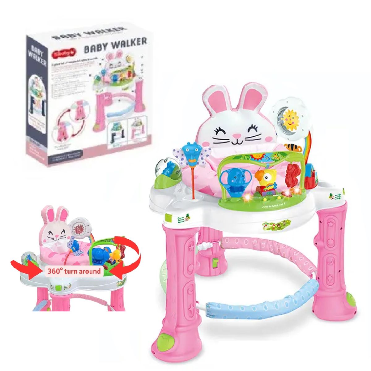 GENERICO - Centro de actividades con luces y sonidos -Conejo