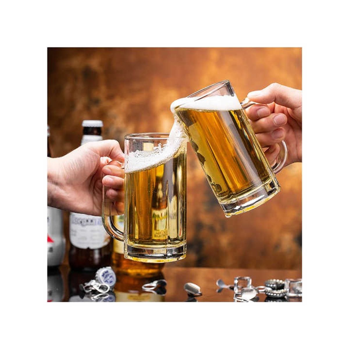 GENERICO - Set x4 vasos de Chop cervecero 435 ml