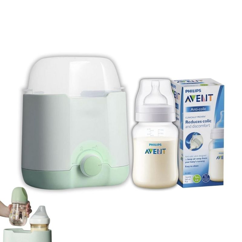 GENERICO - Calentador Y Esterilizador De Biberones 3en1 + Biberon 9Oz