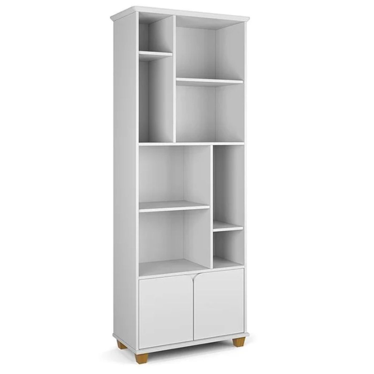 R&R MUEBLES - Estante Moderno Natsko Blanco R&R MUEBLES