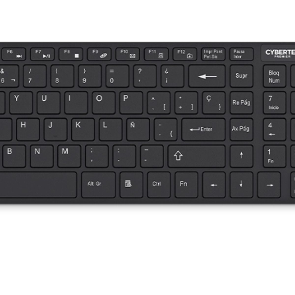 CYBERTEL - Kit PREMIER BLACK CYB WT802 Teclado+Mouse Wifi CYBERTEL