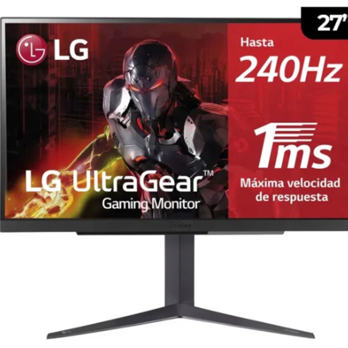 LG - MONITOR LG 27GR83Q-B PANEL IPS 2K QHD 27 HDR400 240HZ 1MS PIVOTE