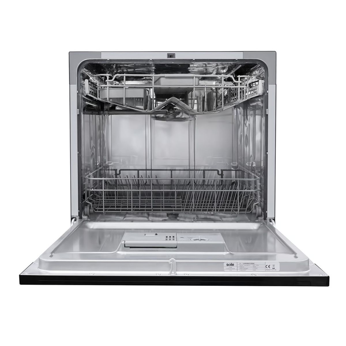 SOLE - Lavavajilla Sole 8 sets Lib/inst BLACK SOLLAVAJ002B