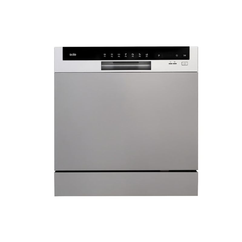 SOLE - Lavavajilla Sole 8 sets Lib/inst SILVER  SOLLAVAJ002S