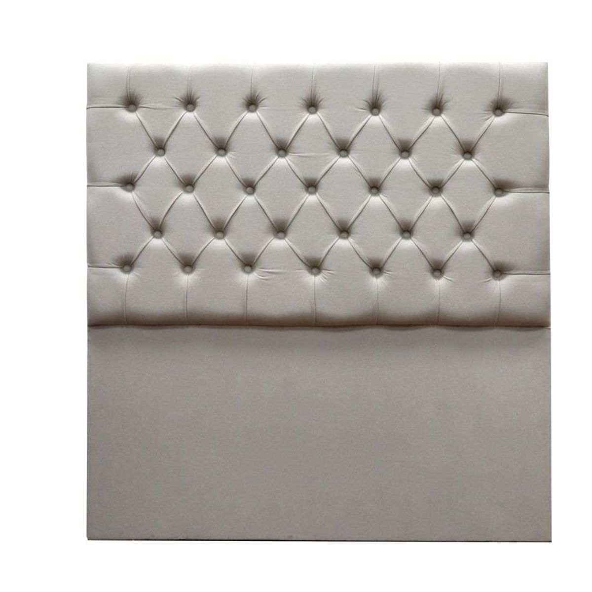 MUEBLES MACRUMO - Cabecera Premium Alta Louvre Queen Plz - Beige claro antifluido