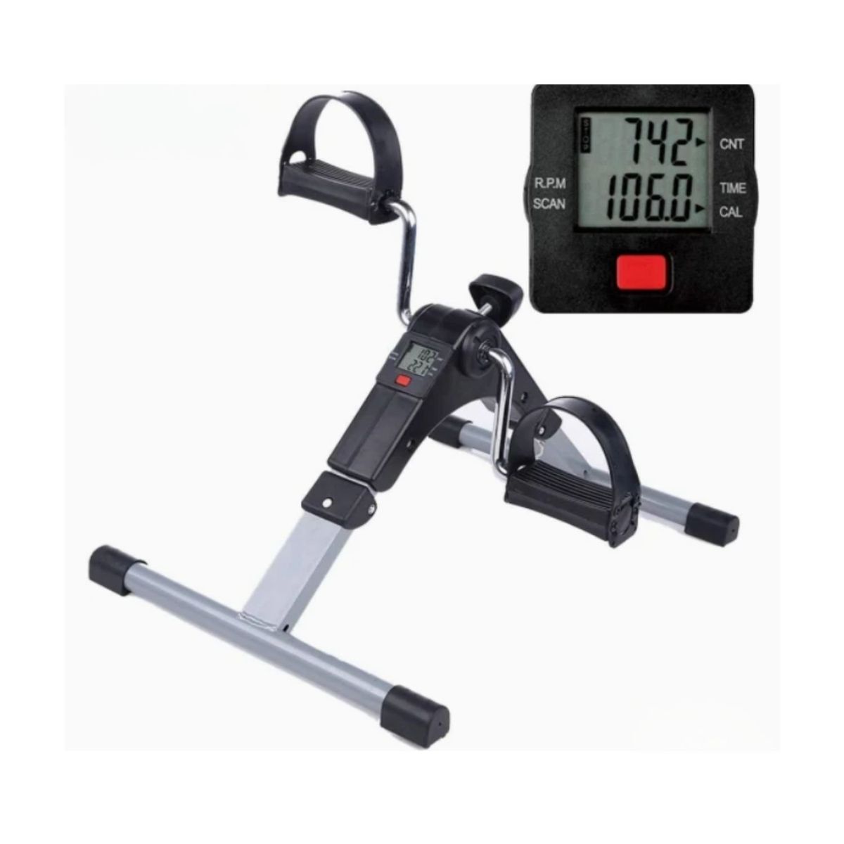 GENERICO - Pedal de Rehabilitación - Mini Bicicleta Pantalla Digital