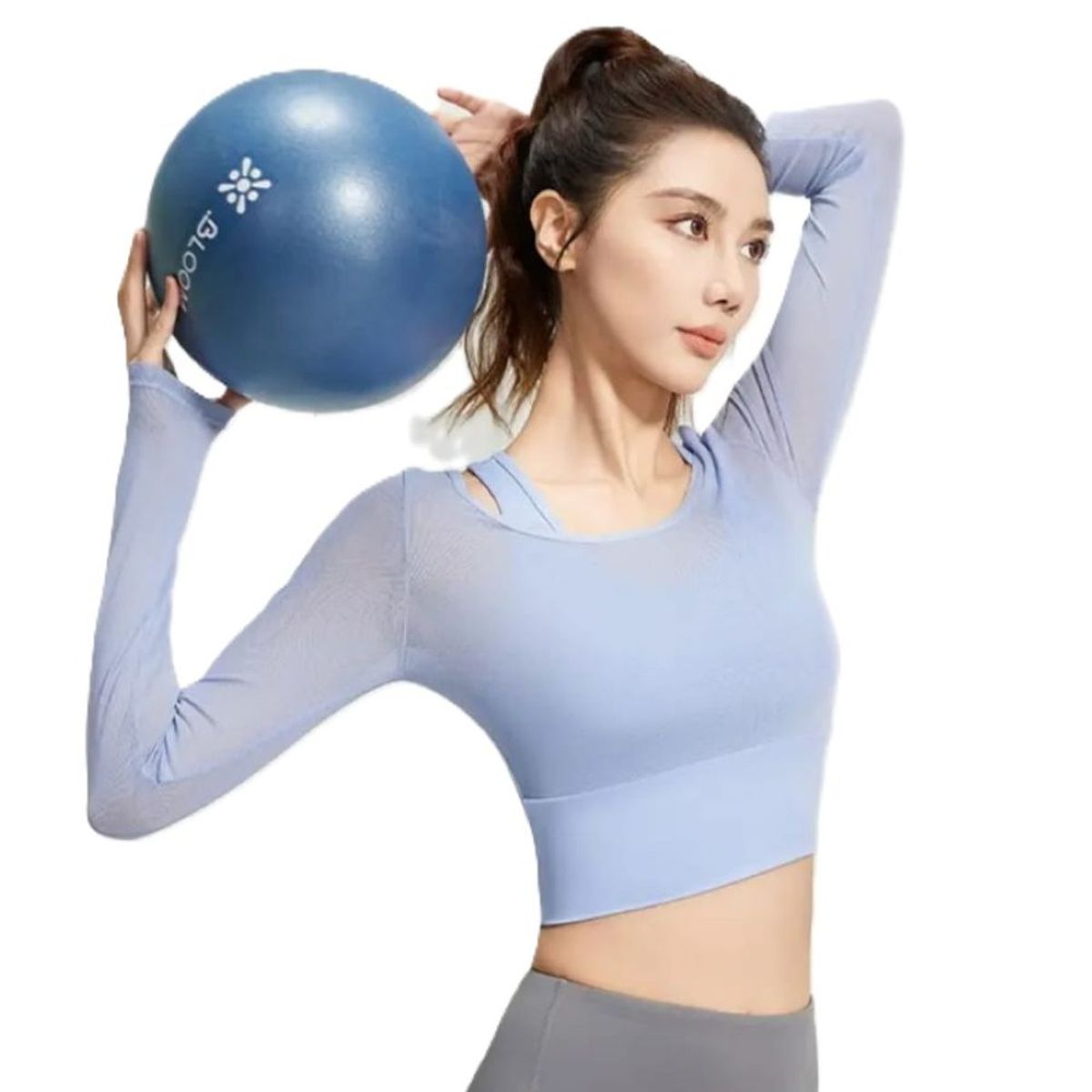 EPAUS - Top Manga Larga de Malla Exterior