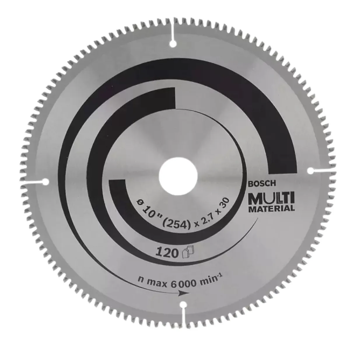 BOSCH - DISCO CARBURADO DENTADO CORTE MADERA MULTIMATERIAL 10 X 120D - BOSCH