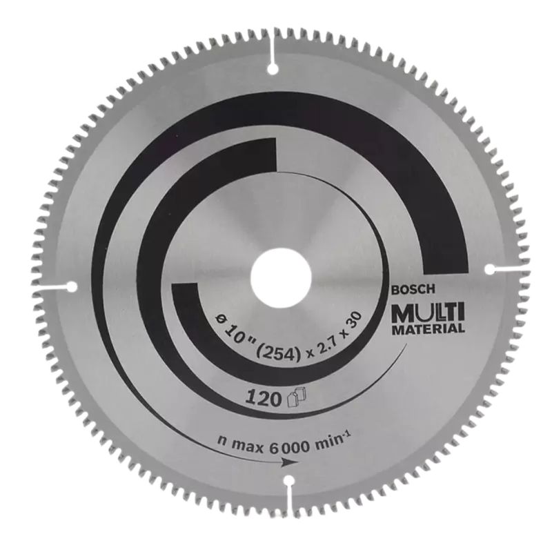 BOSCH - DISCO CARBURADO DENTADO CORTE MADERA MULTIMATERIAL 10 X 120D BOSCH