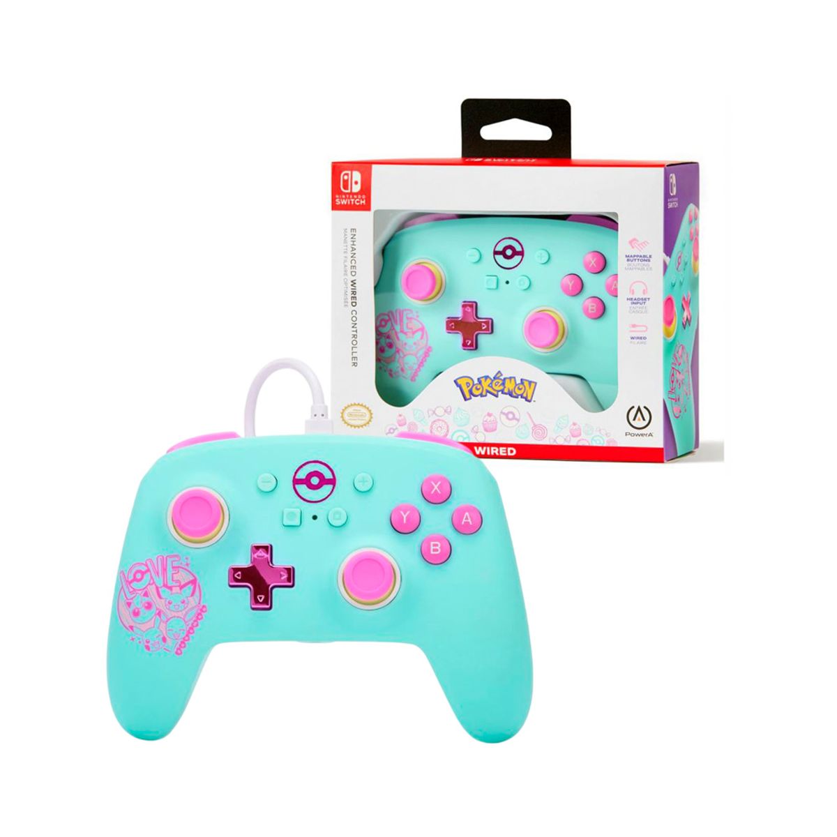 NINTENDO - Mando Nintendo Pokemon Love Power A