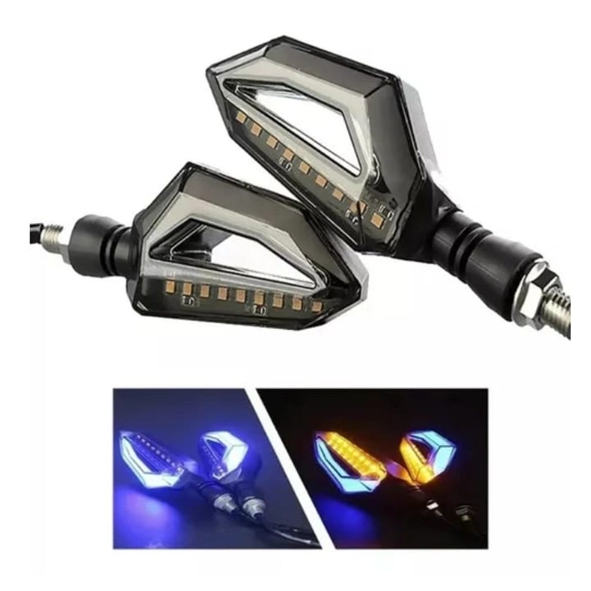 GENERICO - Par Luces Led Direccionales para moto
