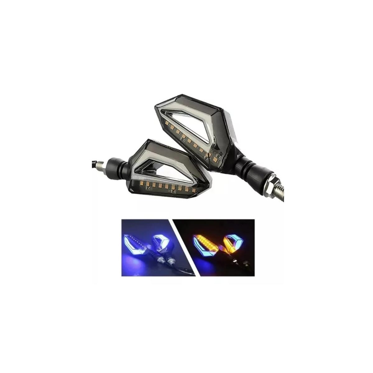 GENERICO - Par Luces Led Direccionales para moto