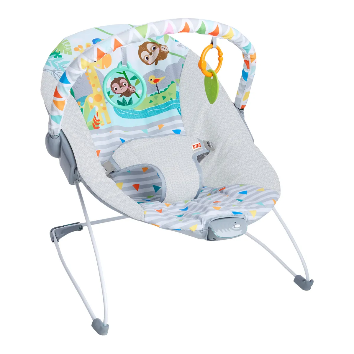 BRIGHT STARTS - Silla Mecedora Bebé Bright Starts Safari Fun