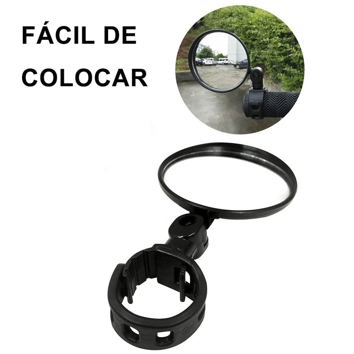 GENERICO - Espejo Retrovisor Para Bicicleta  Ajustable Y Giratorio