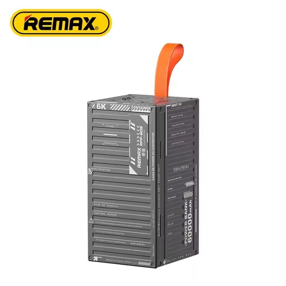 REMAX - CARGADOR PORTÁTIL    60000  mAh 20W+22.5W  MODELO - RPP 609 CARGA RAPIDA