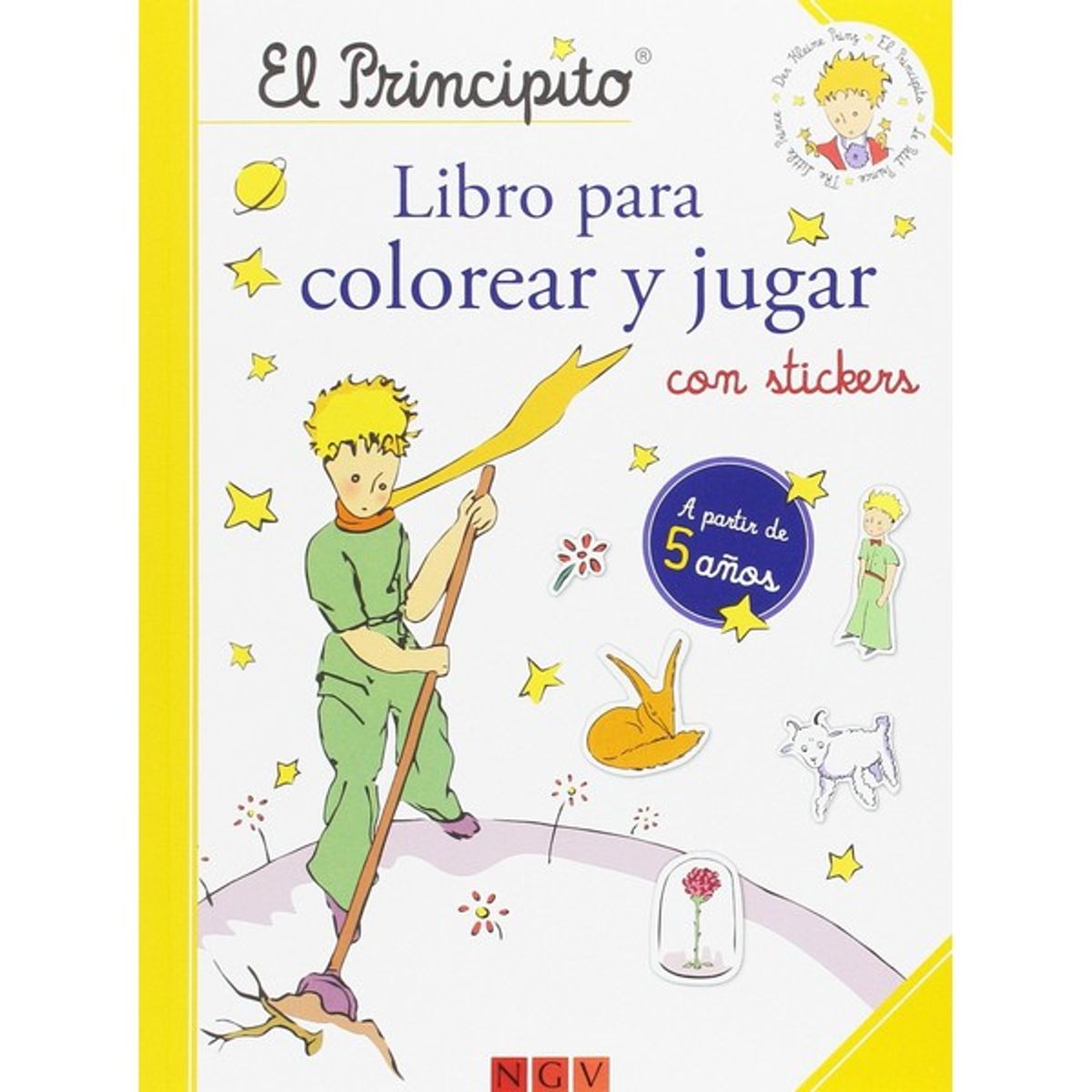 GENERICO - Libro  infantil - EL PRINCIPITO - LIBRO PARA COLOREAR Y JUGAR CON STICKERS