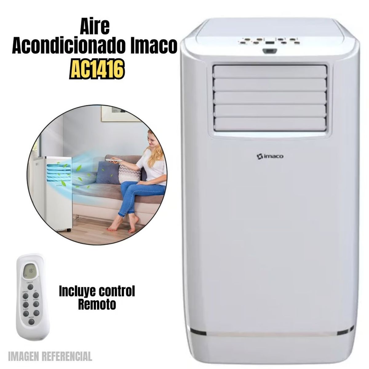 IMACO - Aire Acondicionado Portátil  Imaco AC1416