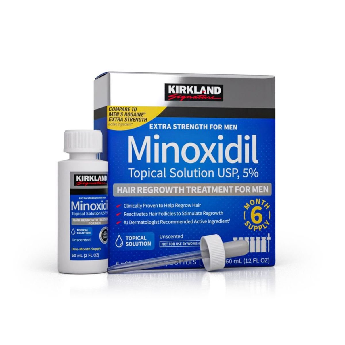 KIRKLAND - Minoxidil Topical Solution USP 5% Kirkland Caja Sellada
