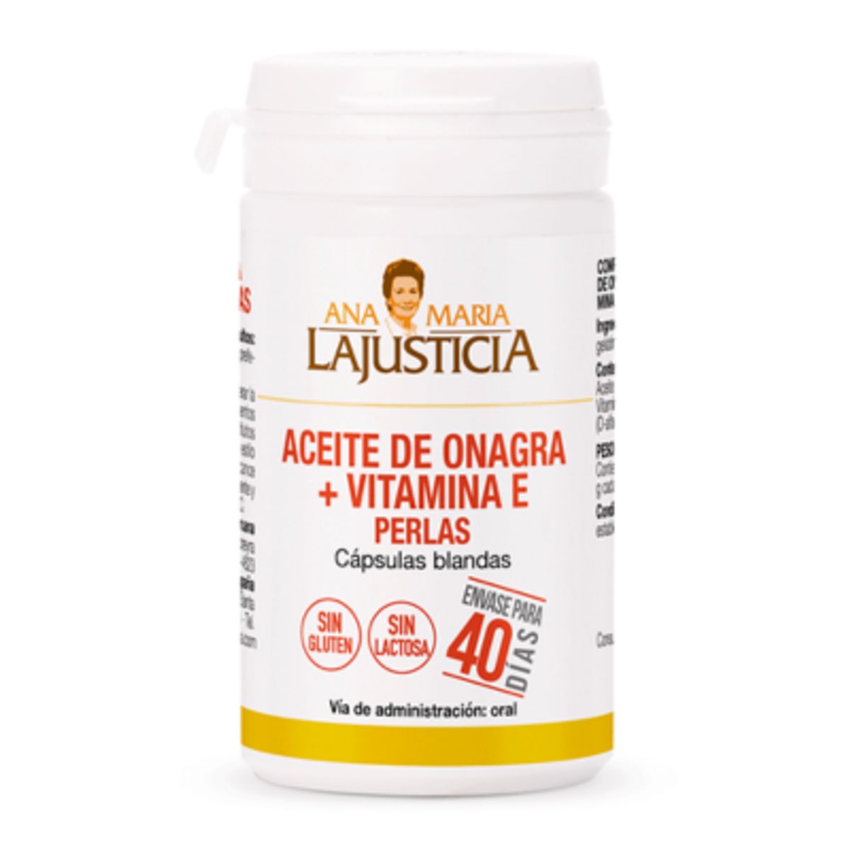 ANA MARIA LAJUSTICIA - PACK EQUILIBRIO HORMONAL 2 ACEITE DE ONAGRA Y VITAMINA E 80 perlas c/u.