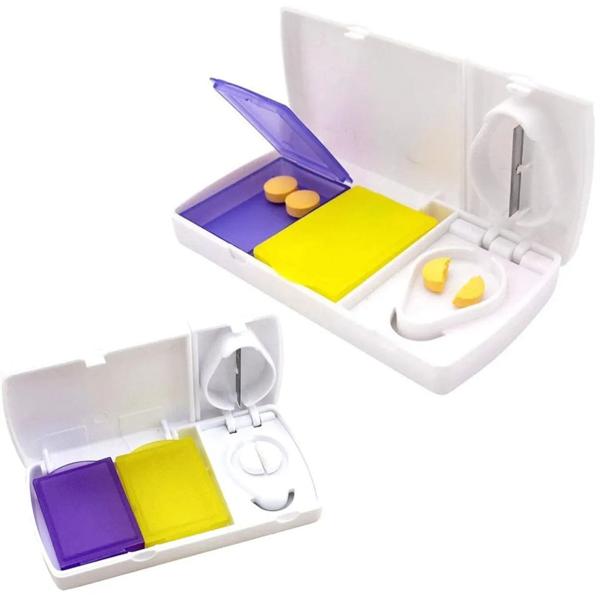 GENERICO - Cortador De Pastilla Con Pastillero Incluido Portátil