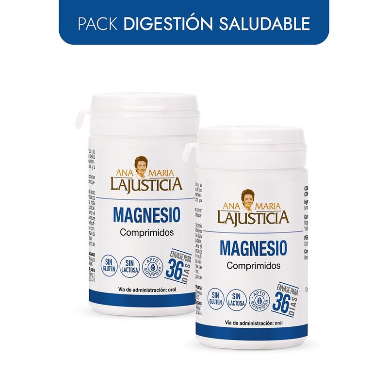 ANA MARIA LAJUSTICIA - PACK DIGESTION SALUDABLE  2 MAGNESIO  147 comprimidos c/u.