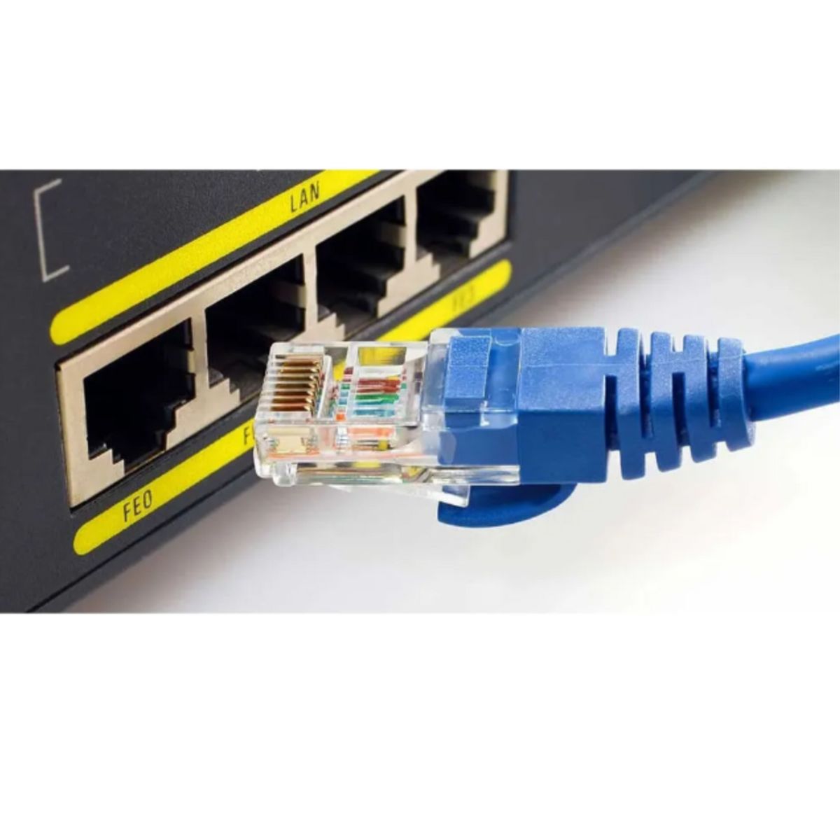 GENERICO - Cable Internet Rj45 Lan Red Categoria 6 Ethernet Cat6 2 Metros