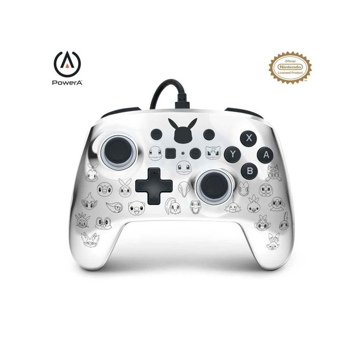 NINTENDO - Mando Nintendo Switch Silver Pokemon Edicion Especial