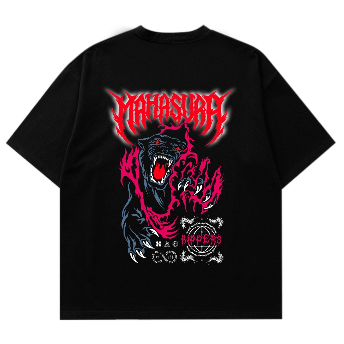 HOLGU - Polo Oversize Hombre Algodon Pantera