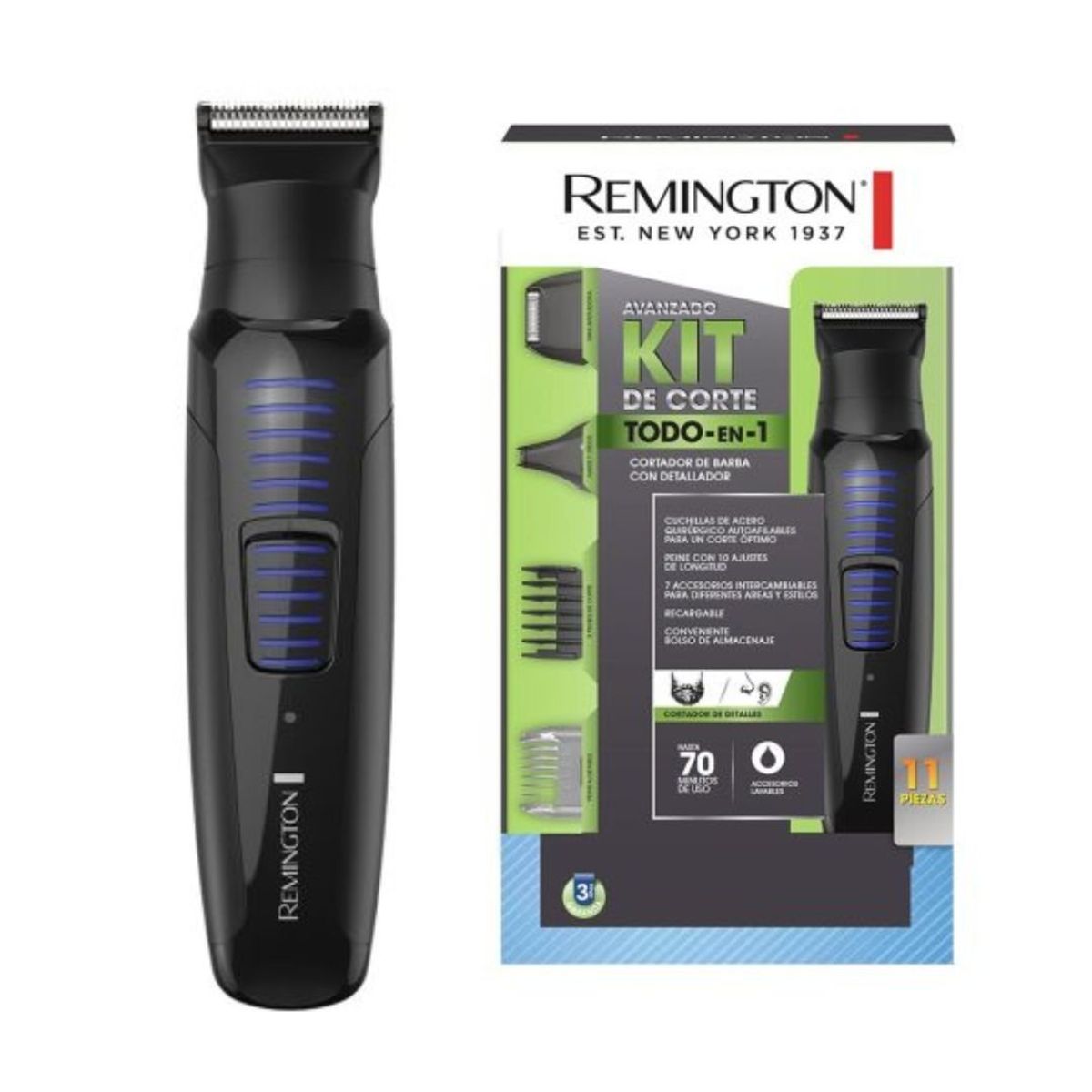 REMINGTON - Kit Cortadora Personal Inalambrica Remington PG6125 Negro